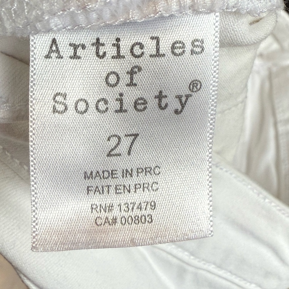 Articles of Society Sarah Skinny Jeans White Size 27 – Optic White Stretch Denim - Picture 5 of 11